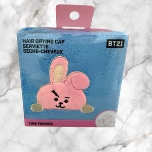 BT21 (BTS) Pink Bunny Hair Drying Cap